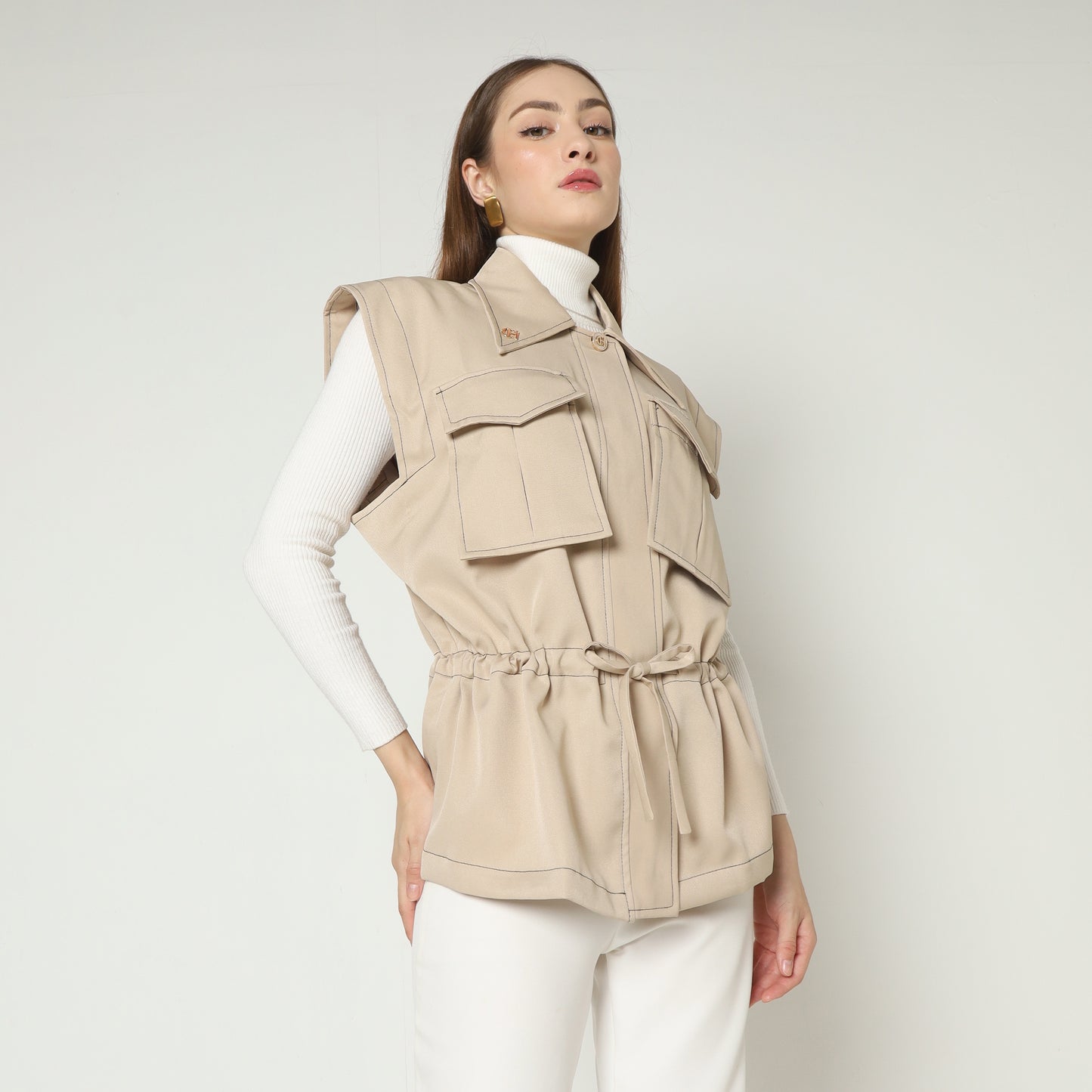 Chanté - Nou Abrielle Vest - Mocca