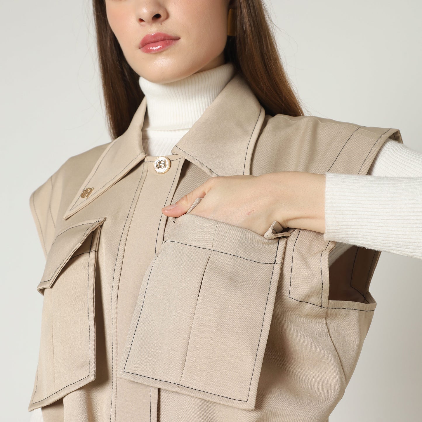 Chanté - Nou Abrielle Vest - Mocca
