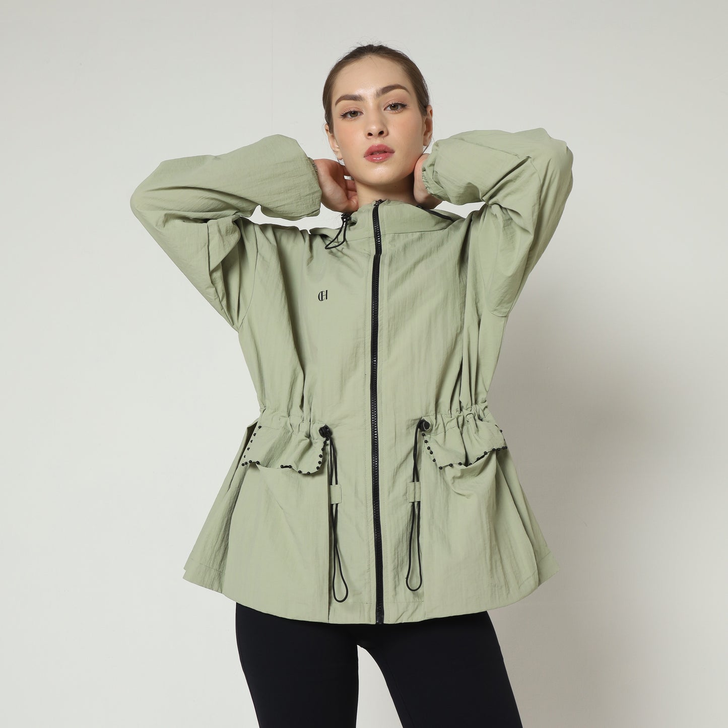 Chanté - Kataleya Active Hoodie Jacket - Sage