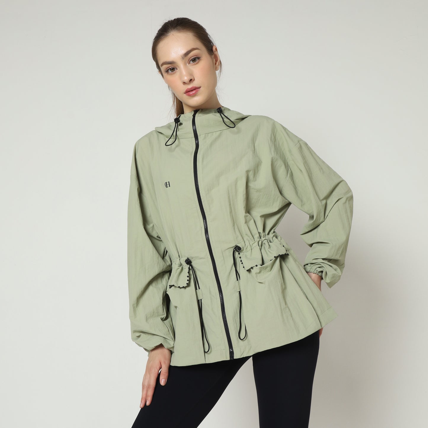 Chanté - Kataleya Active Hoodie Jacket - Sage