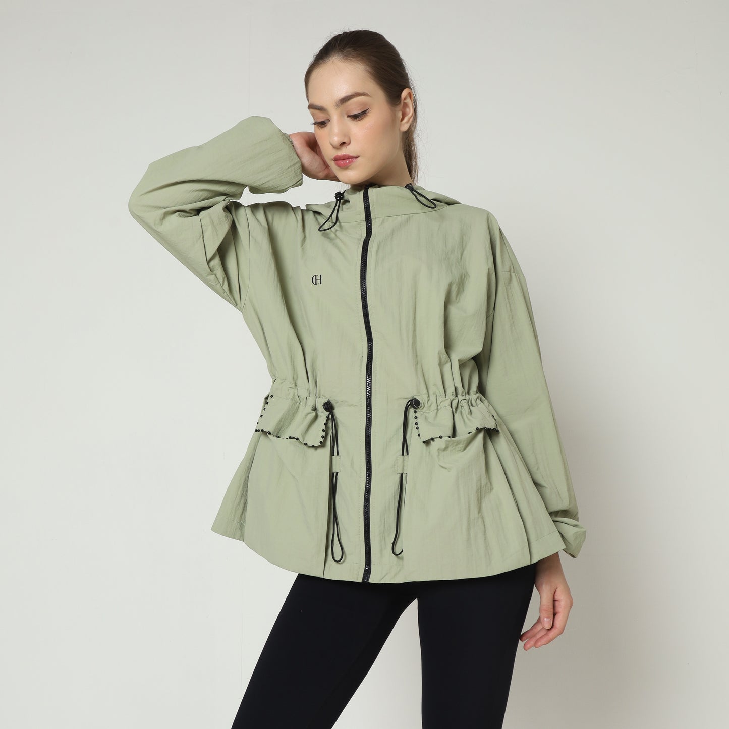 Chanté - Kataleya Active Hoodie Jacket - Sage