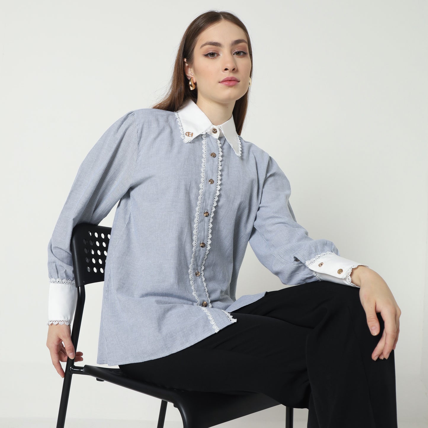 Chanté - Naila Shirt in Grey