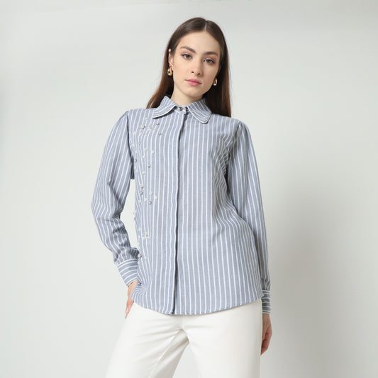 Chanté - Nyra Shirt in Grey