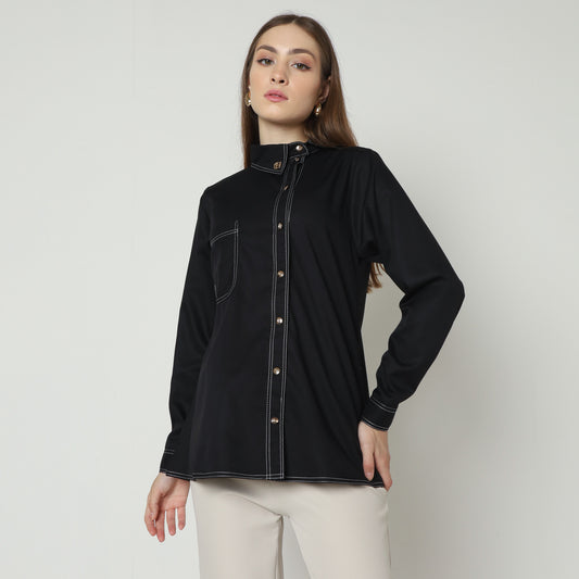 Chanté - Ivanka Shirt in Black