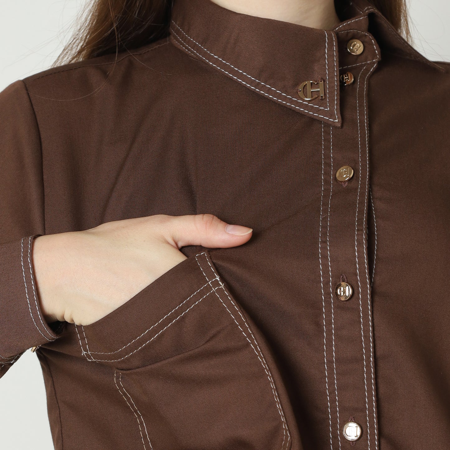 Chanté - Ivanka Shirt in Coffee