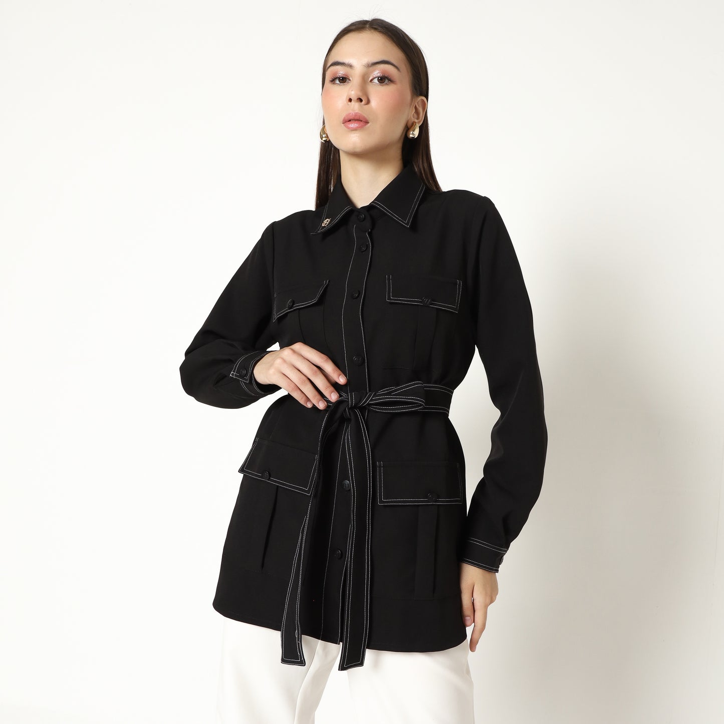 Chanté - Mona Shirt in Black