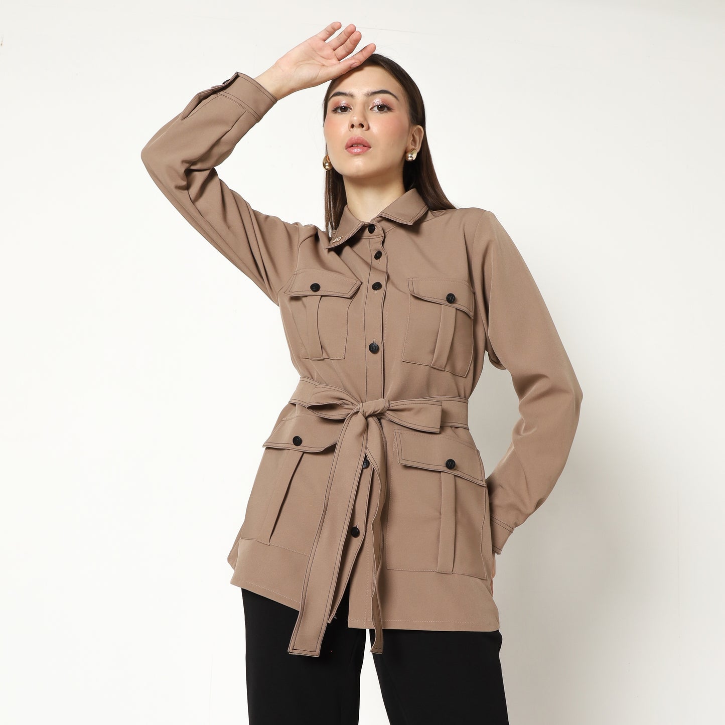 Chanté - Mona Shirt in Mocca