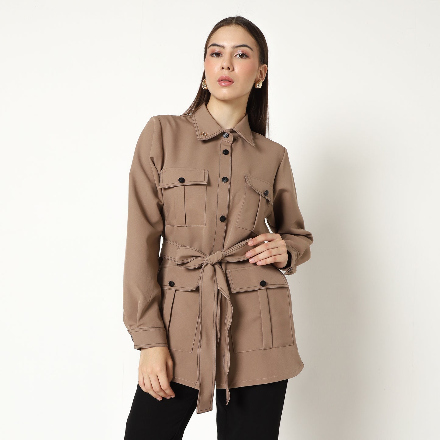 Chanté - Mona Shirt in Mocca