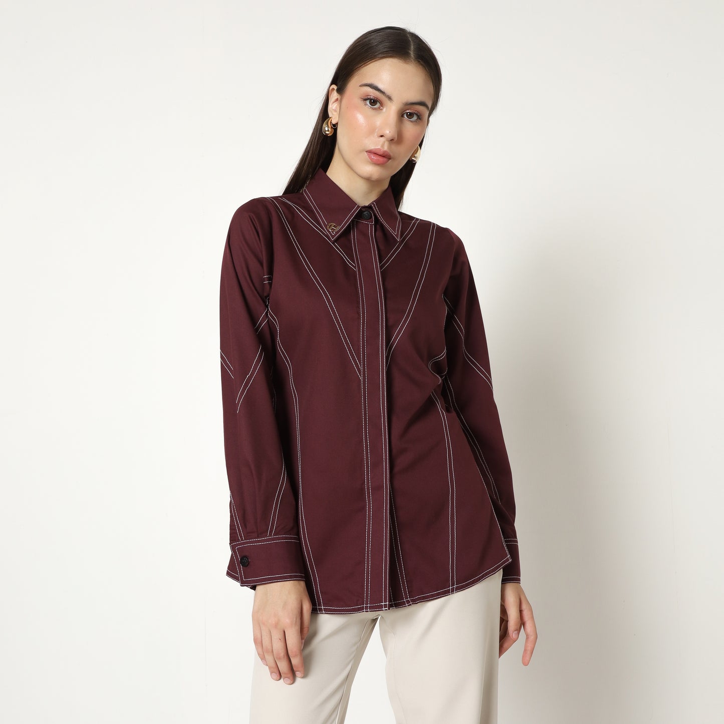 Chanté - Margo Shirt in Mahogany