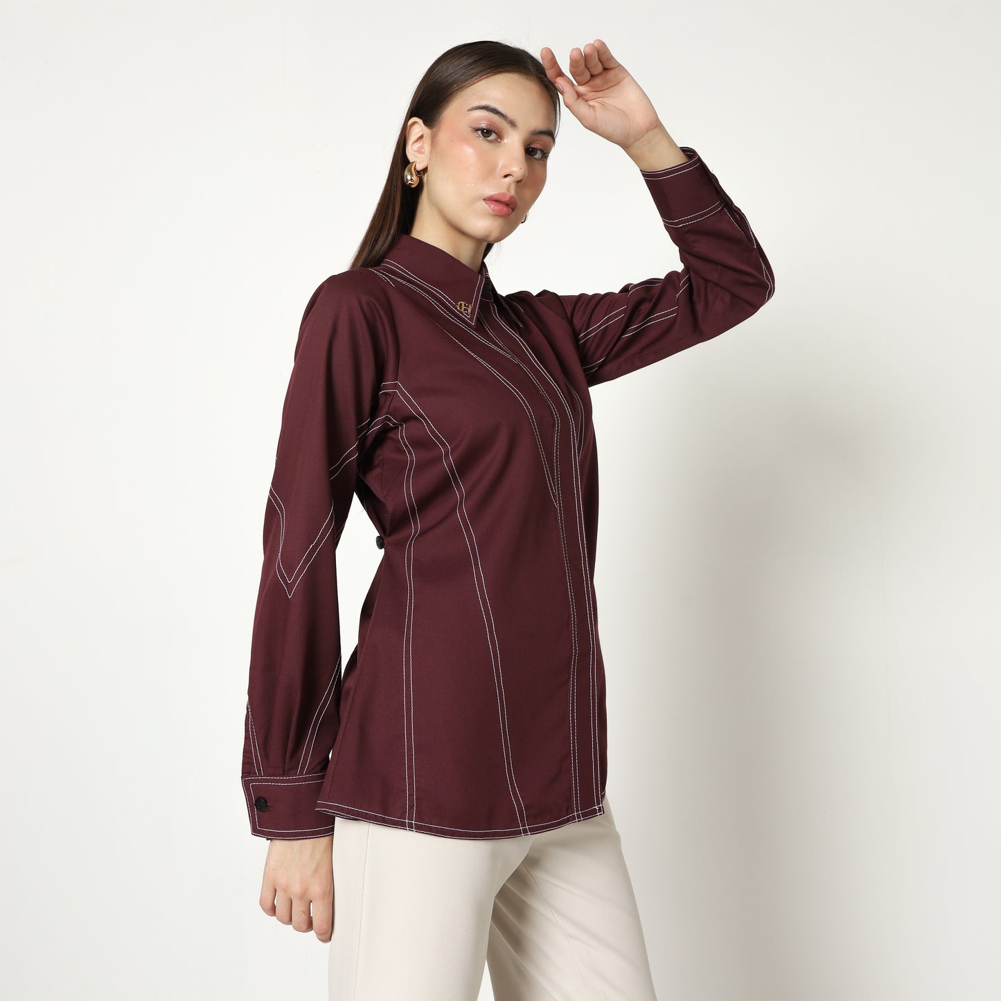Chanté - Margo Shirt in Mahogany