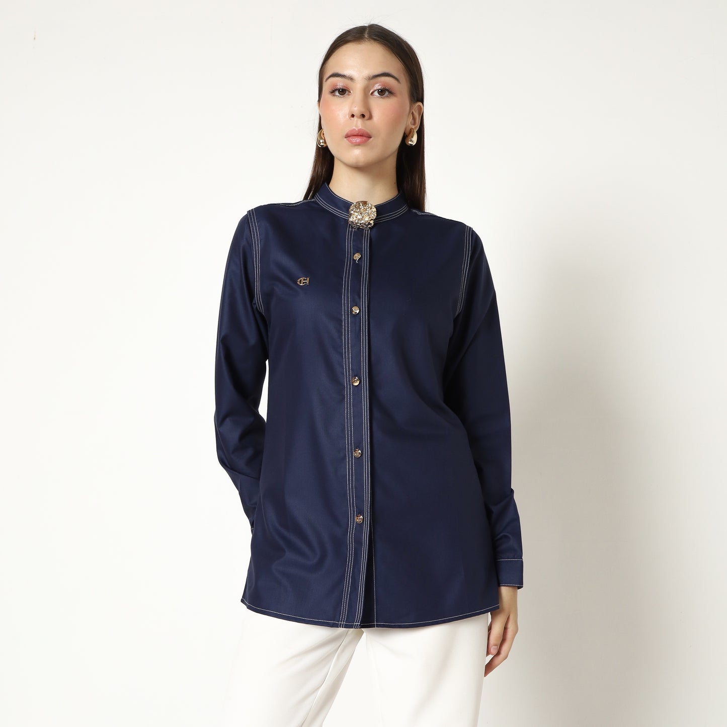 Chanté - Macy Shirt in Navy