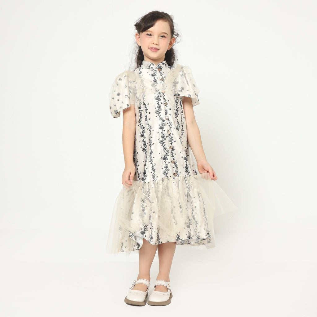 Chanté - Nima Girl Dress in Alpine Oat