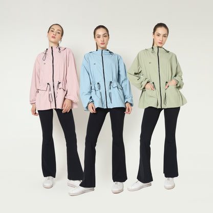 Chanté - Kataleya Active Hoodie Jacket - Blue