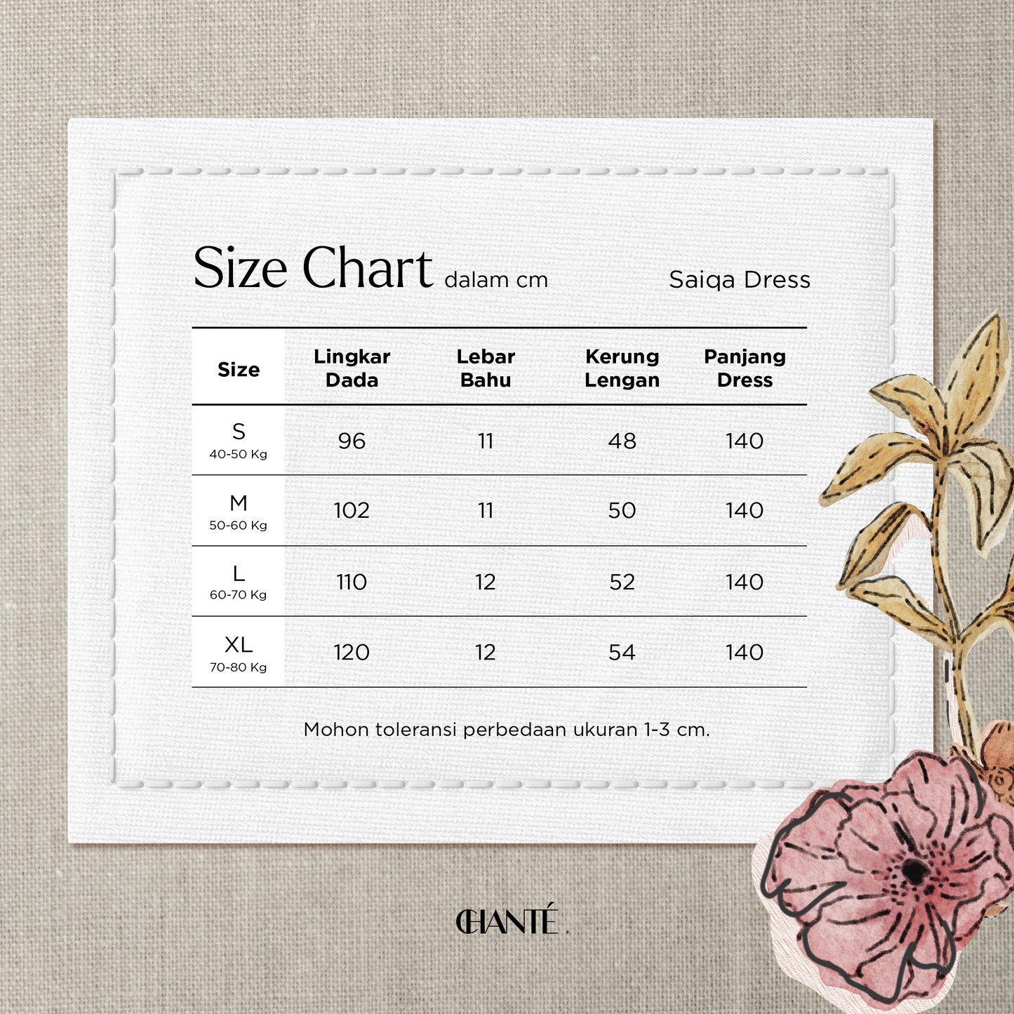 Chanté - Saiqa Dress in Mahogany