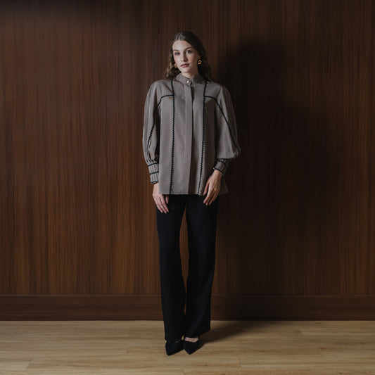 Chanté - Oriana Shirt in Taupe (Women Shirt)