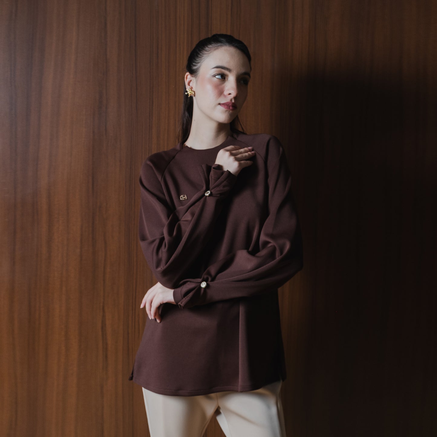 Chanté - Ottilia Blouse in Truffle (Women Blouse)
