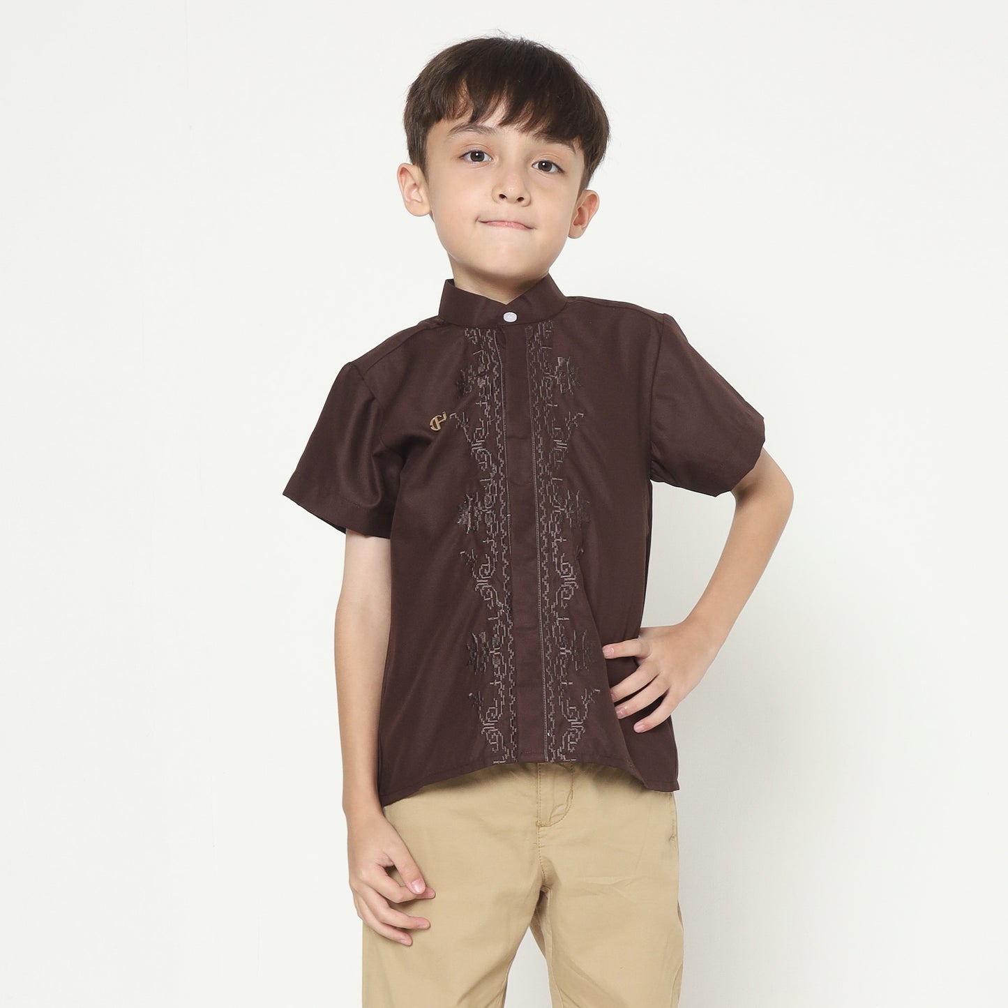 Chanté - Sakha Boy Shirt in Mahogany