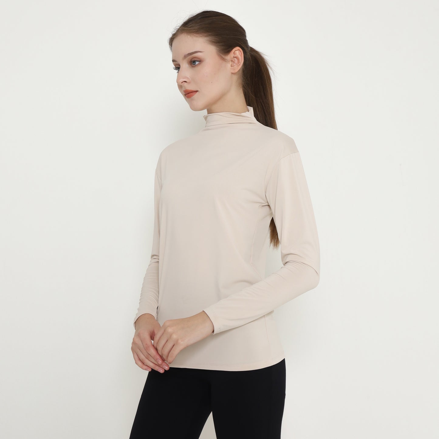 Chanté - Odessa Long Inner Blouse in Beige