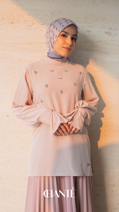 Angelie Blouse - Nude Pink