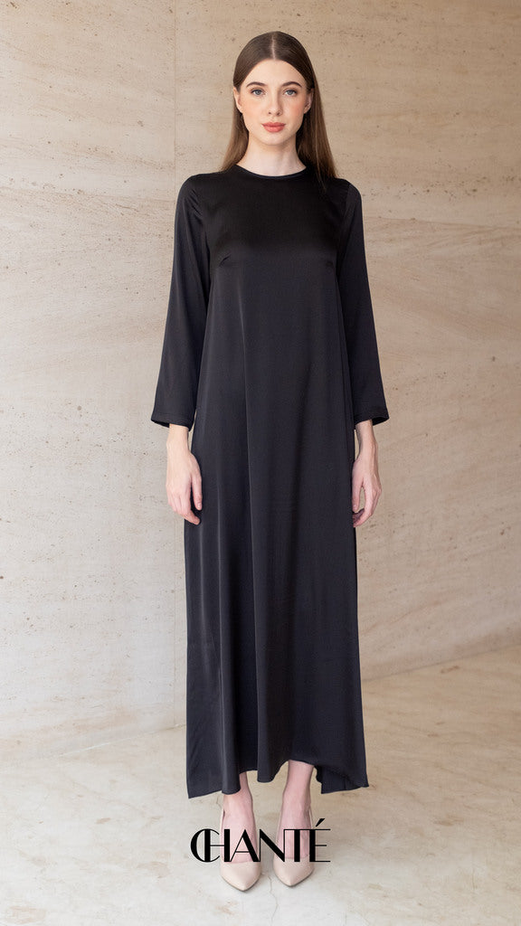 Caila Dress with Inner - Black