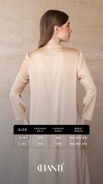 Caila Dress with Inner - Sand
