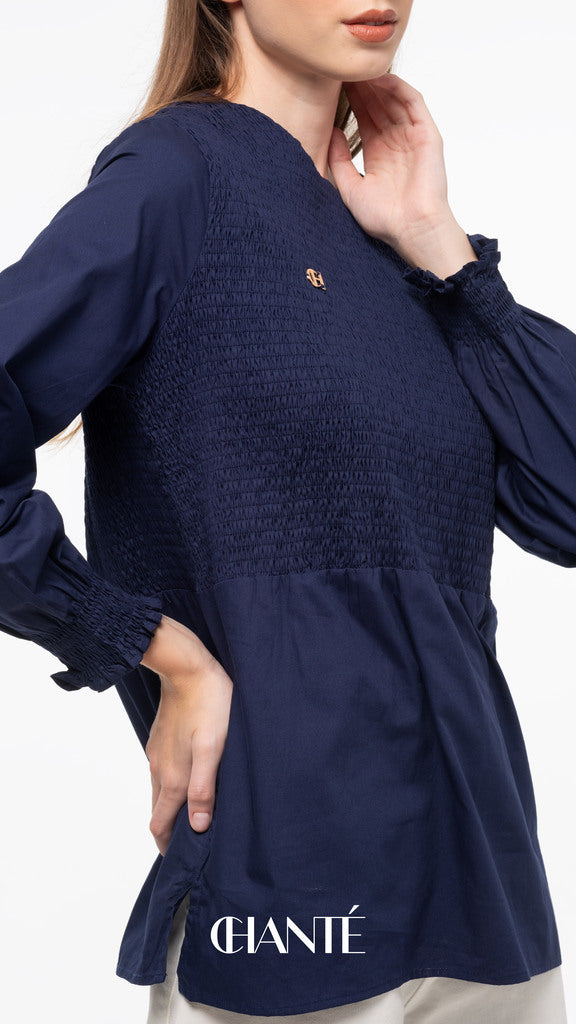 Chantasia Blouse - Navy