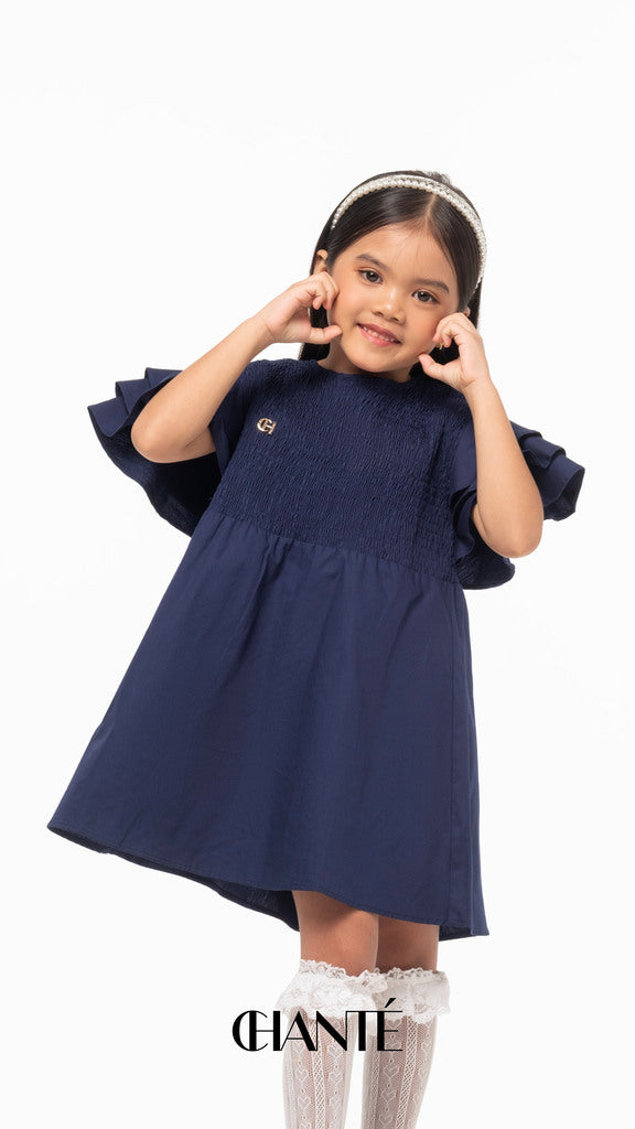 Chantasia Girl Dress - Navy