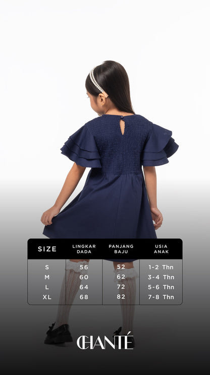 Chantasia Girl Dress - Navy