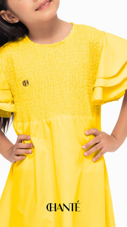 Chantasia Girl Dress - Yellow