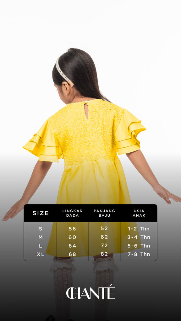 Chantasia Girl Dress - Yellow