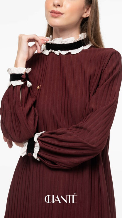 Claire Blouse - Maroon