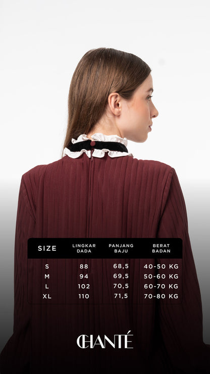 Claire Blouse - Maroon