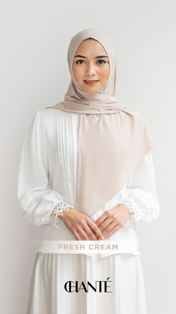 Kirana Instant Hijab - Fresh Cream