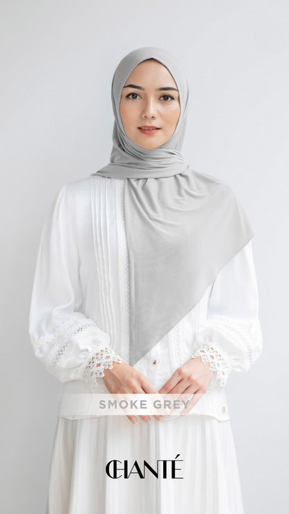 Kirana Instant Hijab - Smoke Grey
