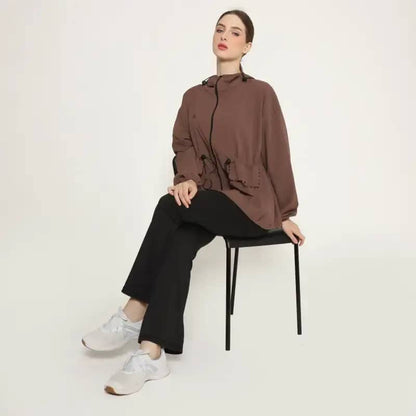 Chanté - Kataleya Active Hoodie Jacket - Brown