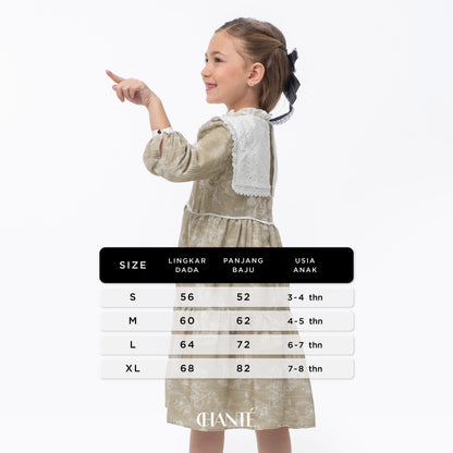 Blanca Girl Dress - Sand