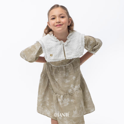 Blanca Girl Dress - Sand