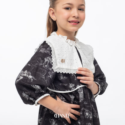 Blanca Girl Dress - Black