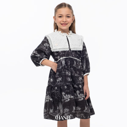 Chanté - Blanca Girl Dress in Black