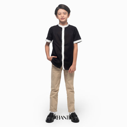 Chanté - Bowie Boy Shirt in Black