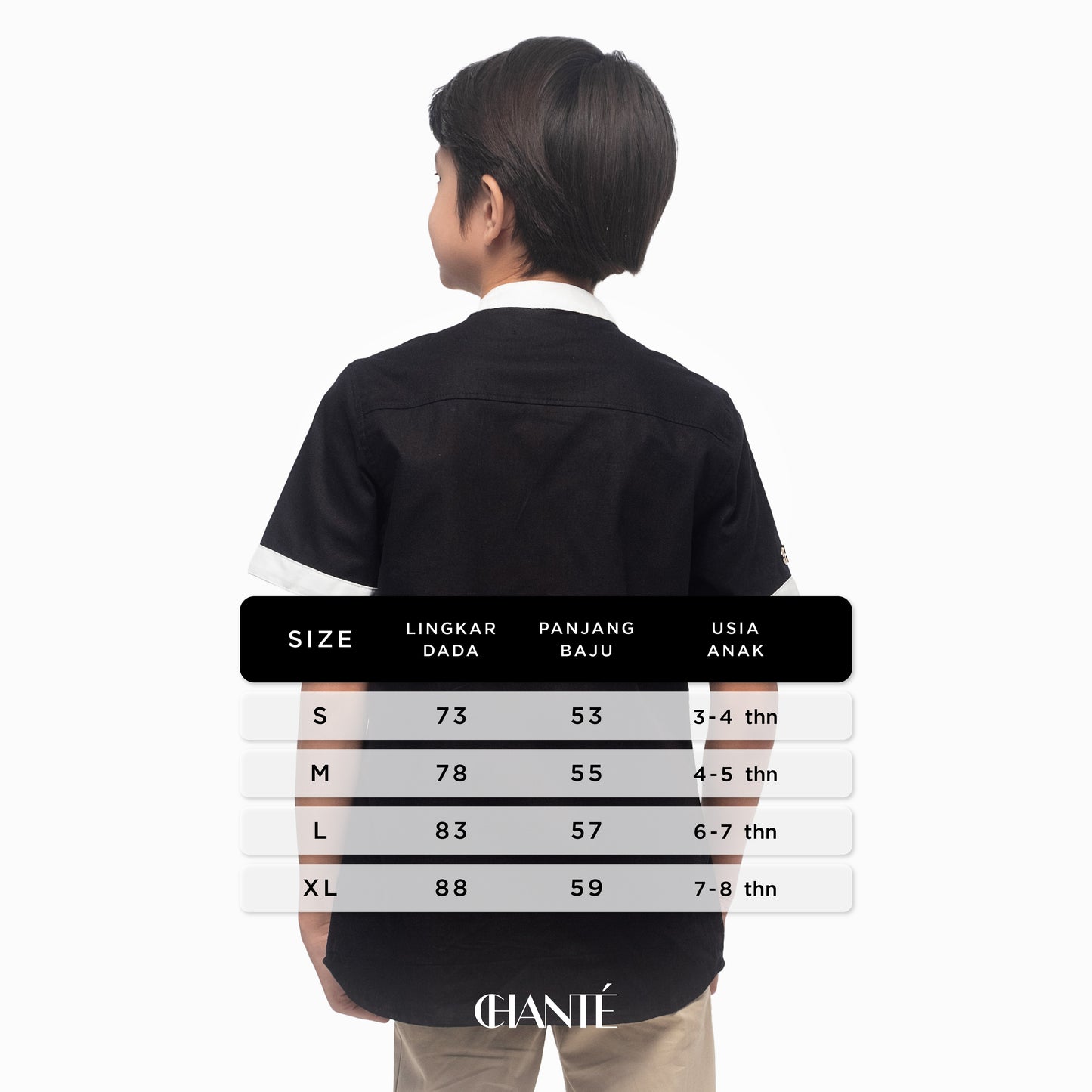 Chanté - Bowie Boy Shirt in Black