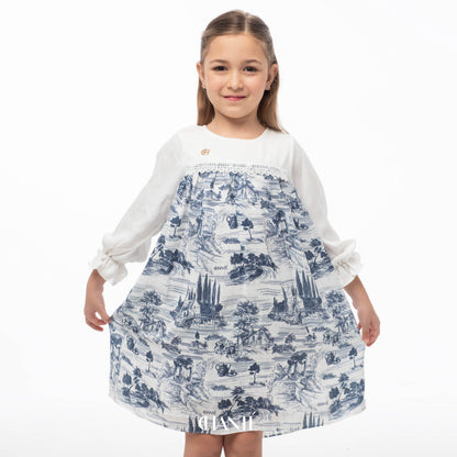 Chanté - Brittany Girl Dress in Blue