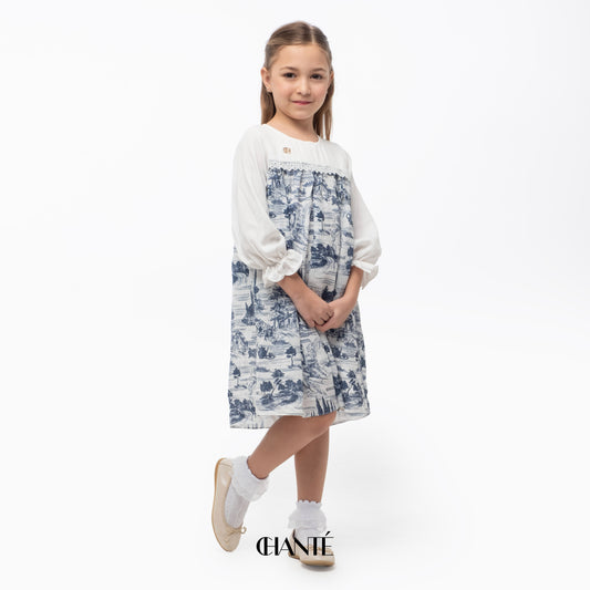 Chanté - Brittany Girl Dress in Blue