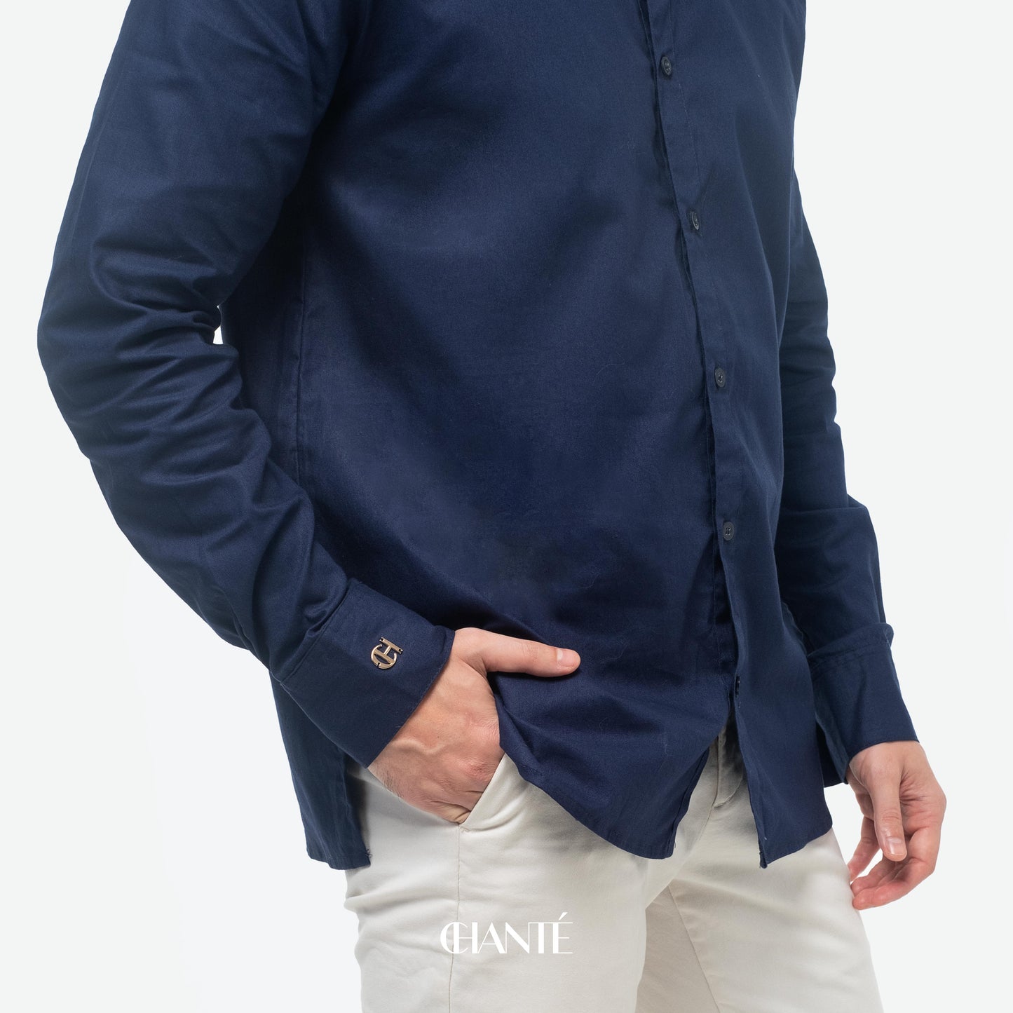 Aza Men Shirt - Navy