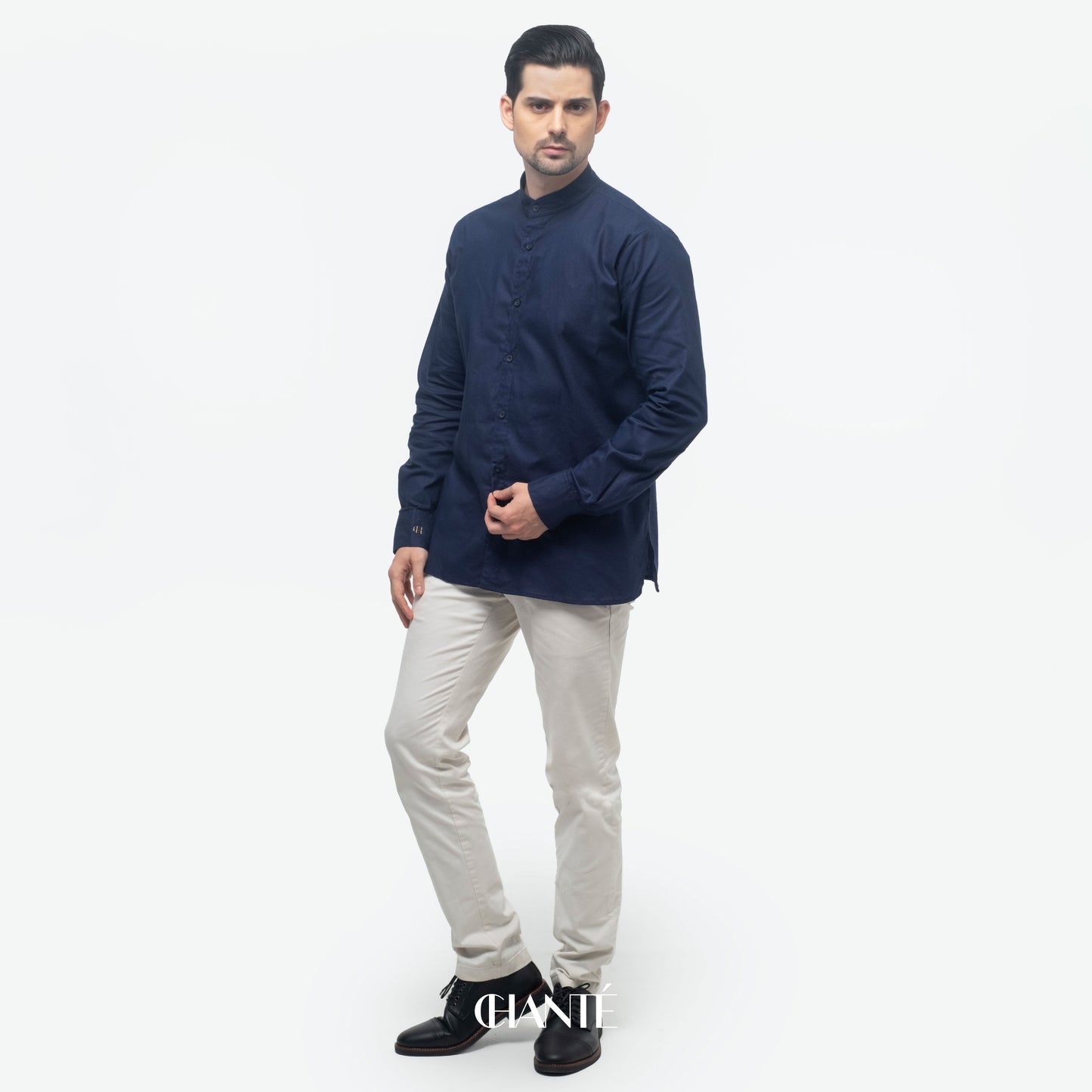 Aza Men Shirt - Navy