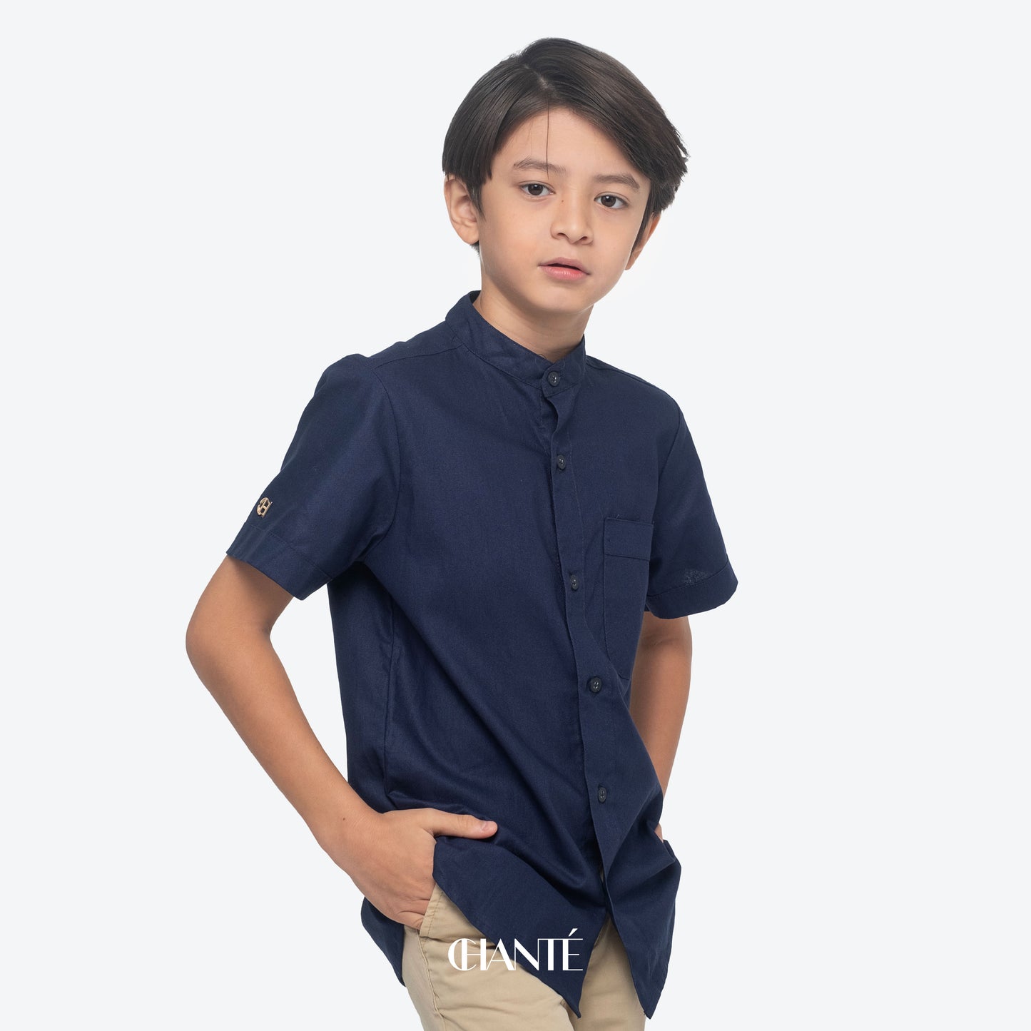 Amal Boy Shirt - Navy