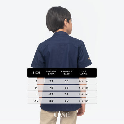 Amal Boy Shirt - Navy