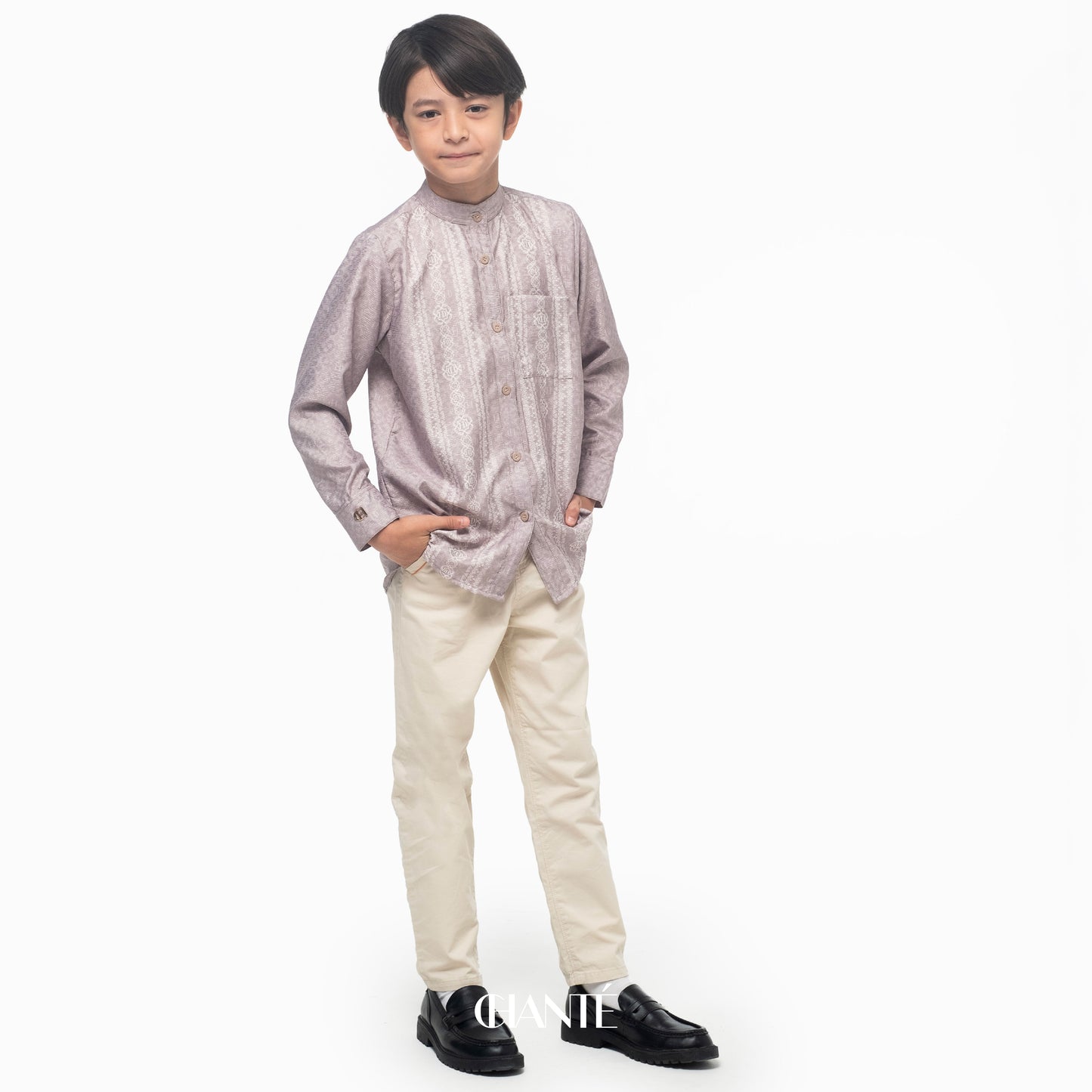 Aziel Boy Shirt - Grey