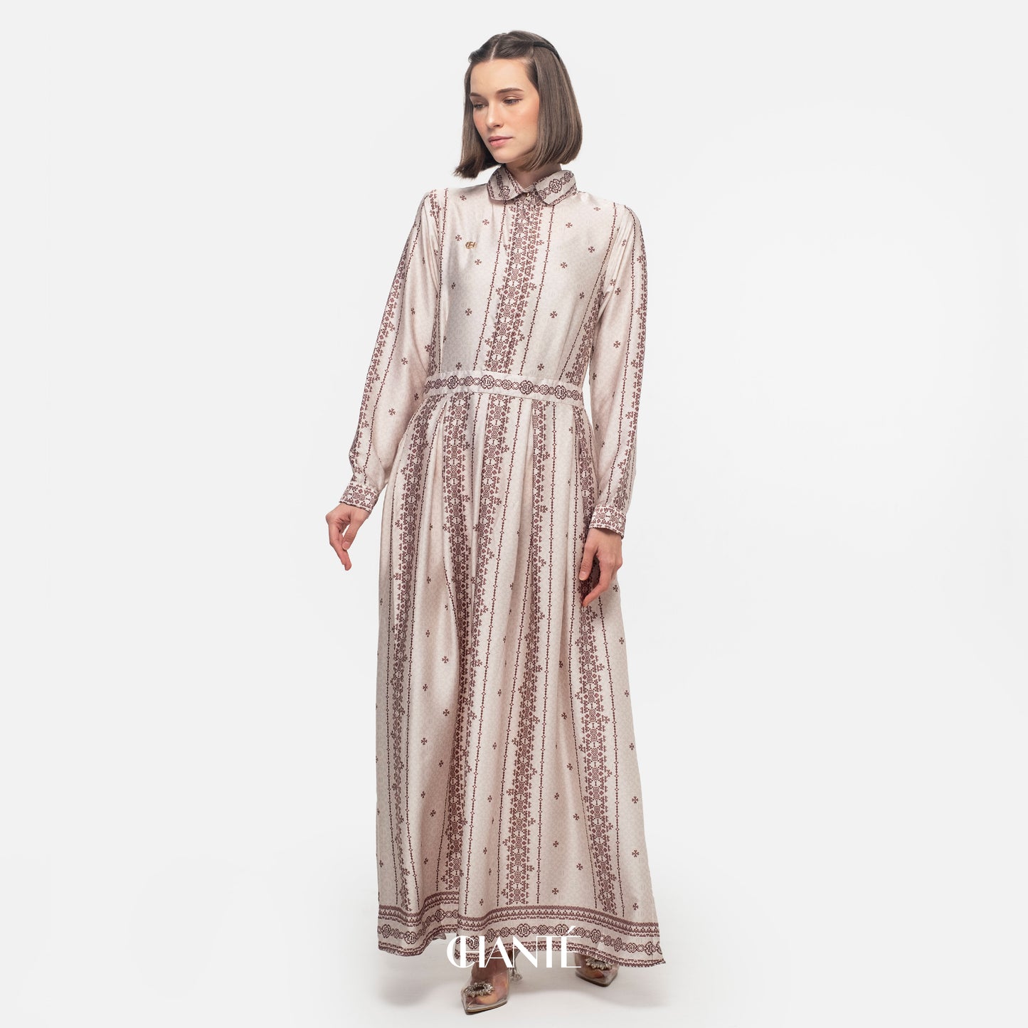 Faaria Dress - Brick