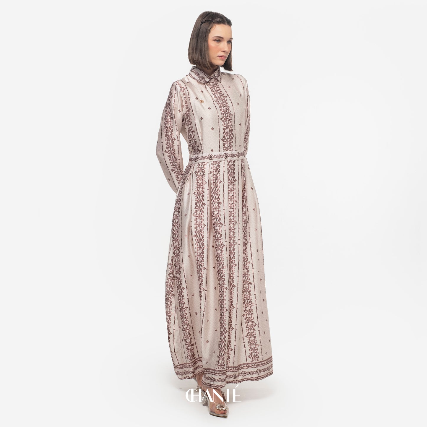 Faaria Dress - Brick